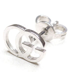 Gucci GG Running White Gold Earrings 18k Double Studded — view 5