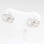 Gucci GG Running White Gold Earrings 18k Double Studded — view 6