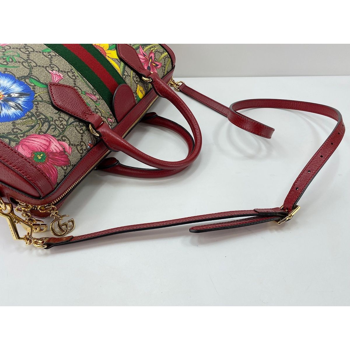 Gucci Handbag Leather 2-Way Ophidia GG Flora — view 9