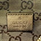 Gucci Waist Pouch Crystal GG Gold Leather — view 9