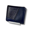 Loewe Puzzle Tricolor Compact Wallet Bifold Navy Anagram Logo Leather