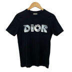 Dior Short Sleeve T-Shirt XS Black White Multi Front Logo Daniel Arsham