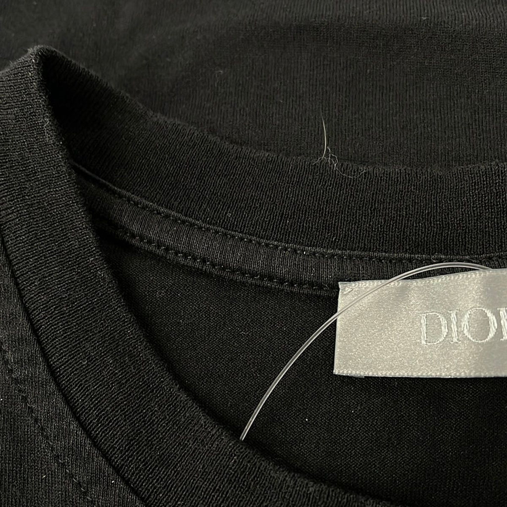 Dior Short Sleeve T-Shirt XS Black White Multi Front Logo Daniel Arsham — view 7