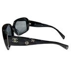 Chanel CC Logo Sunglasses Acetate Rhinestone Eyewear — view 7