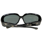 Chanel CC Logo Sunglasses Acetate Rhinestone Eyewear — view 2