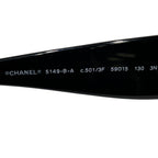 Chanel CC Logo Sunglasses Acetate Rhinestone Eyewear — view 4