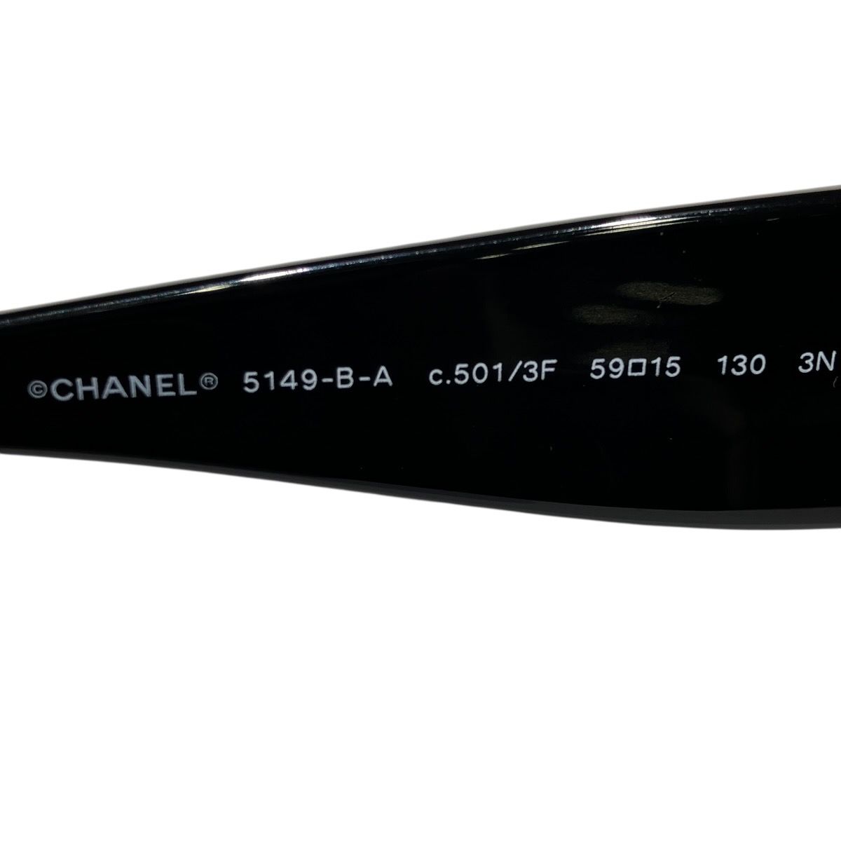 Chanel CC Logo Sunglasses Acetate Rhinestone Eyewear — view 4