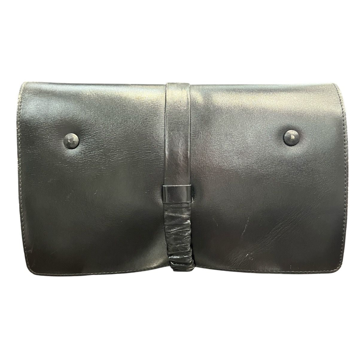 Celine Vintage Carriage Chain Shoulder Bag Leather — view 2