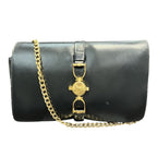 Celine Vintage Carriage Chain Shoulder Bag Leather