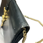 Celine Vintage Carriage Chain Shoulder Bag Leather — view 8