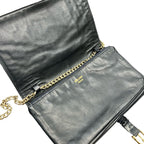 Celine Vintage Carriage Chain Shoulder Bag Leather — view 6
