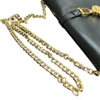 Celine Vintage Carriage Chain Shoulder Bag Leather — view 7