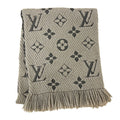 Louis Vuitton Echarpe Logo Mania Monogram Scarf Wool Silk