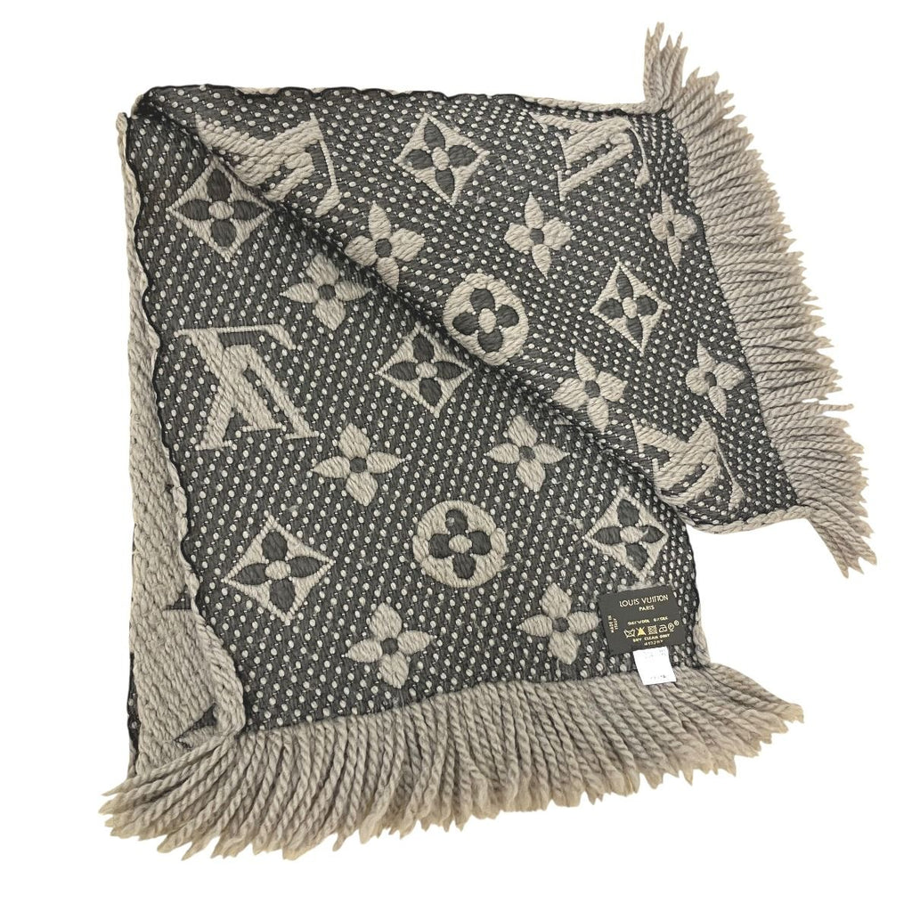 Louis Vuitton Echarpe Logo Mania Monogram Scarf Wool Silk — view 3