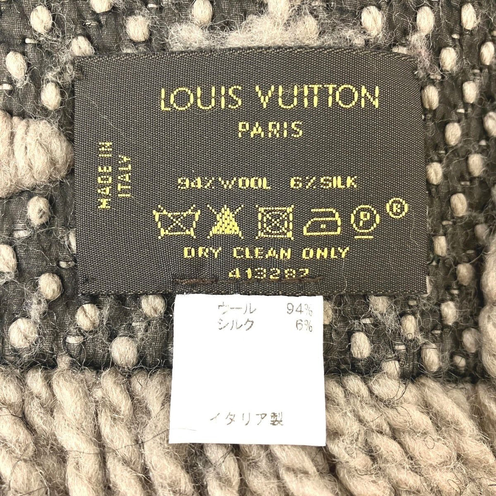 Louis Vuitton Echarpe Logo Mania Monogram Scarf Wool Silk — view 4