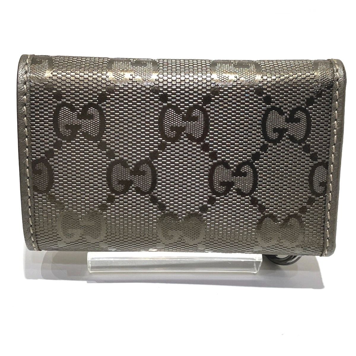 Gucci GG Supreme Key Case Leather Key Holder — view 2