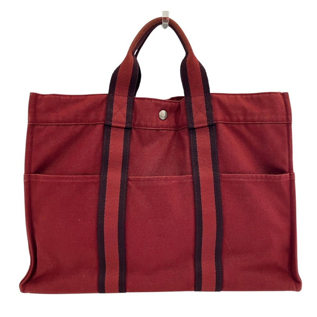 Hermes Fourre Tout MM Handbag Canvas
