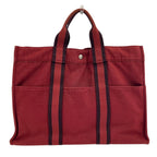 Hermes Fourre Tout MM Handbag Canvas