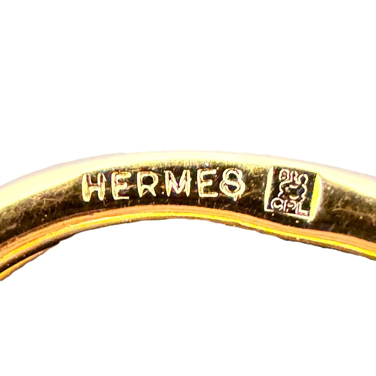 Hermes Head Scarf Ring Plated — view 4