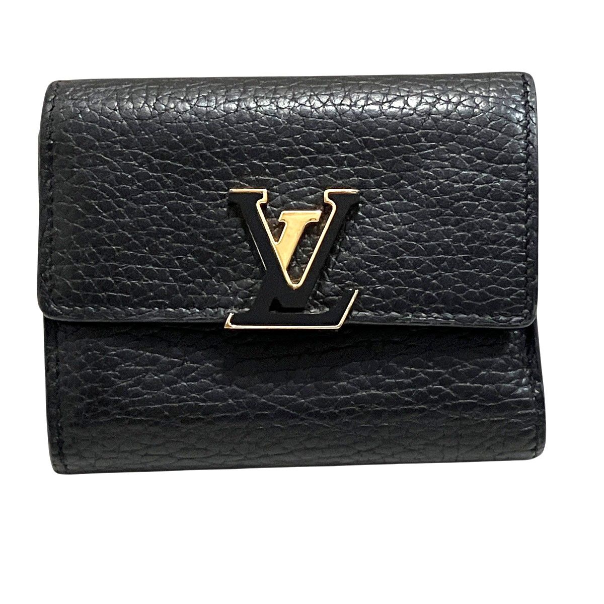 Louis Vuitton Portefeuille Capucines XS Taurillon Trifold Wallet Leather