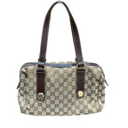 Gucci GG Handbag Canvas Leather — view 2