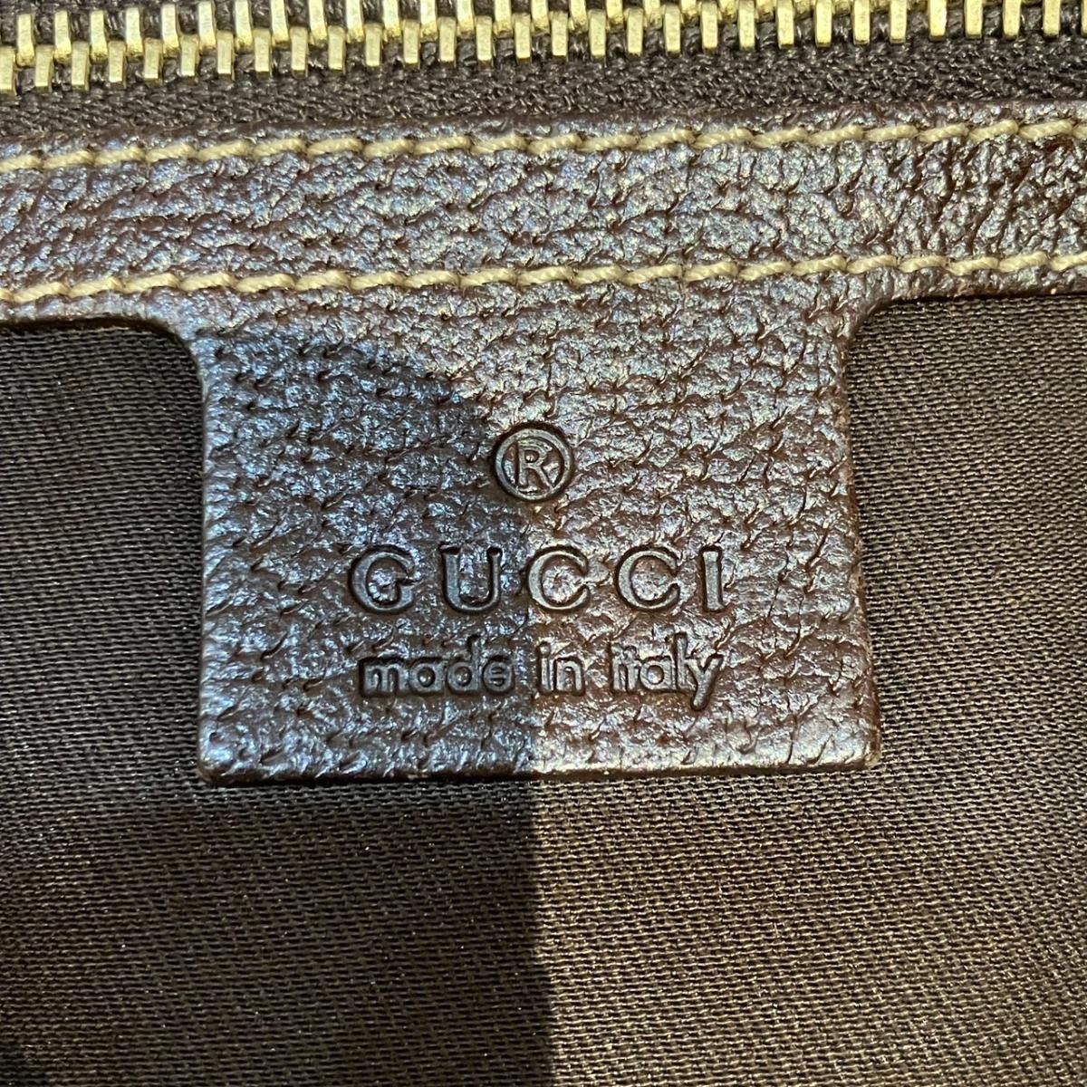 Gucci GG Handbag Canvas Leather — view 4