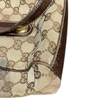 Gucci GG Handbag Canvas Leather — view 7