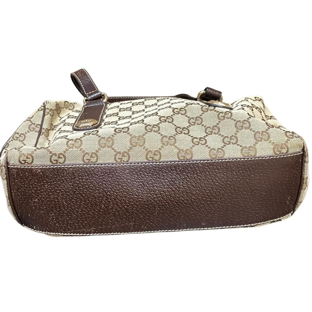 Gucci GG Handbag Canvas Leather — view 3