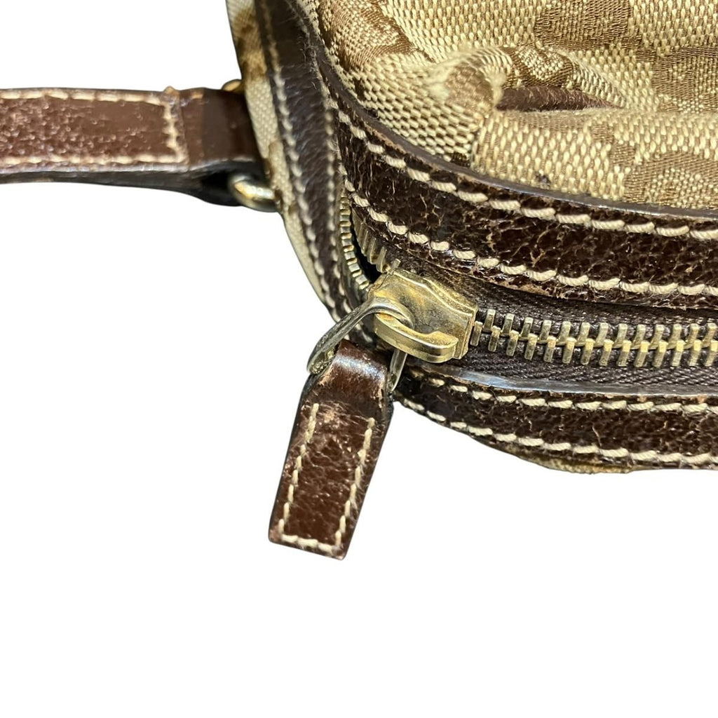 Gucci GG Handbag Canvas Leather — view 9