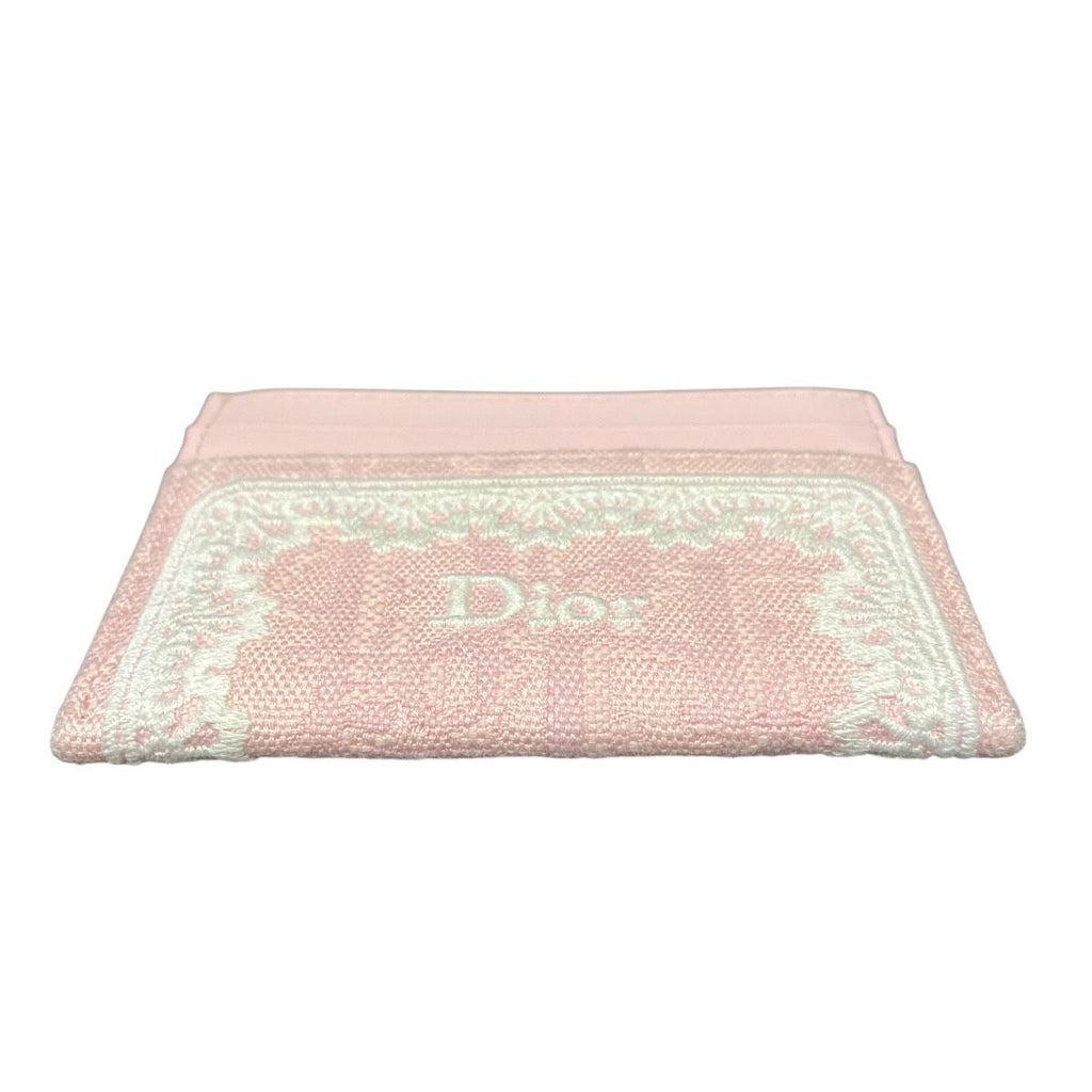 Dior Oblique Jacquard Frisia Card Case Canvas Leather — view 3