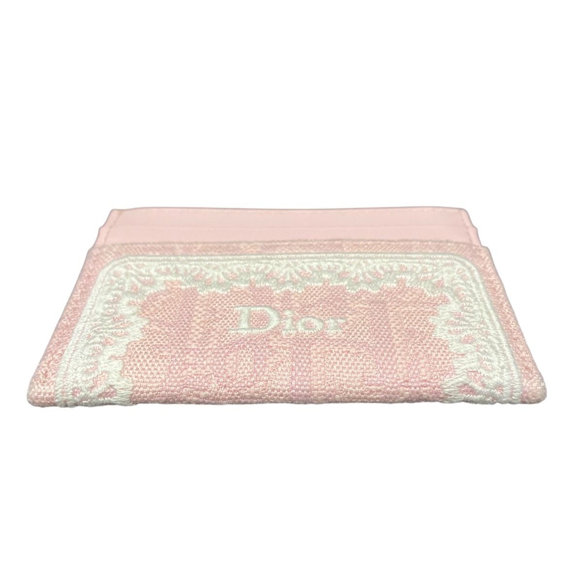 Dior Oblique Jacquard Frisia Card Case Canvas Leather — view 3