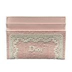 Dior Oblique Jacquard Frisia Card Case Canvas Leather