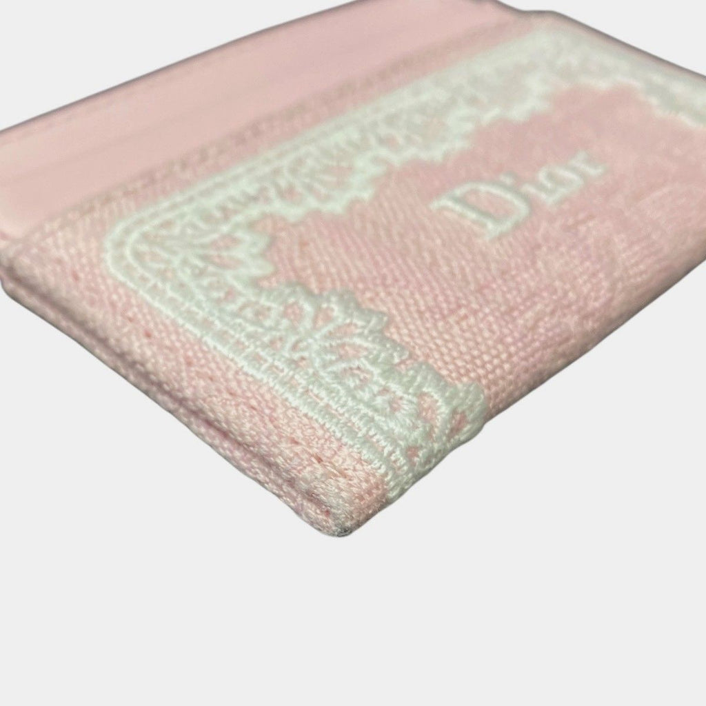 Dior Oblique Jacquard Frisia Card Case Canvas Leather — view 9