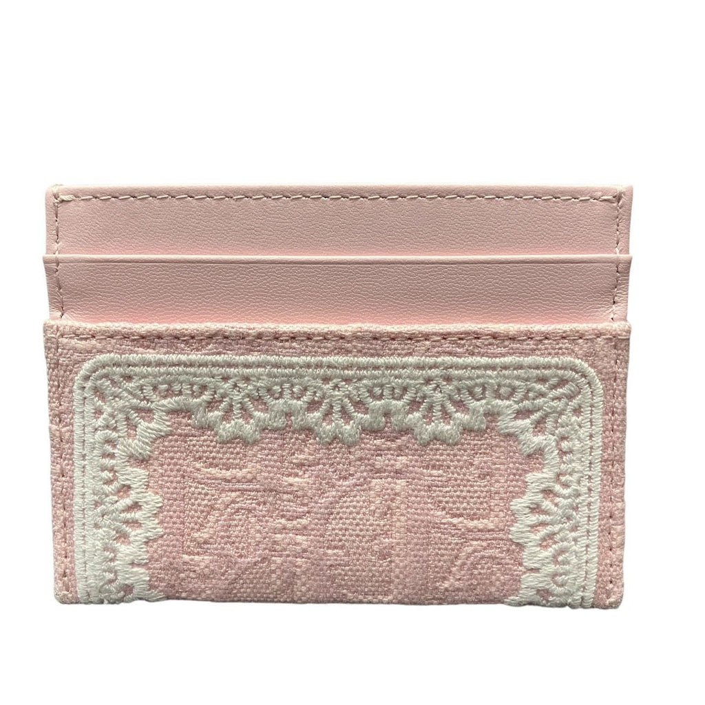 Dior Oblique Jacquard Frisia Card Case Canvas Leather — view 2