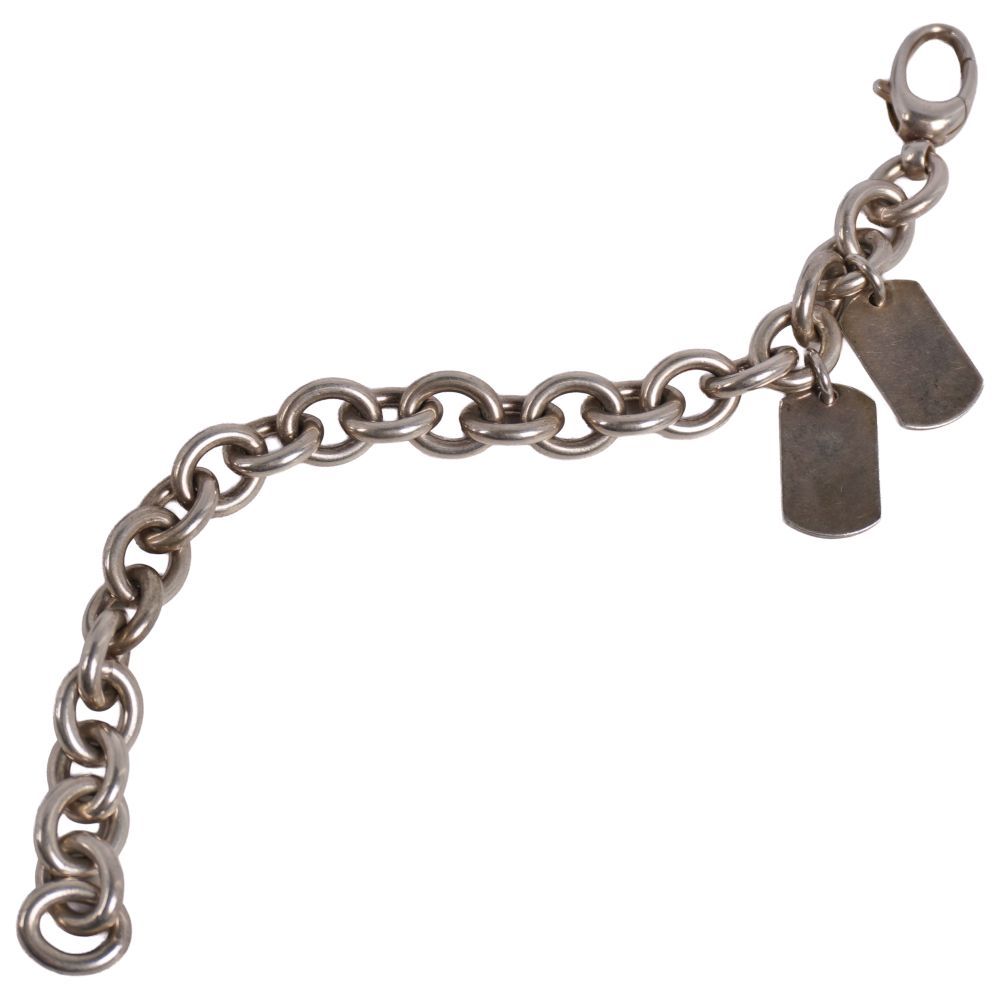 Gucci Bracelet Dog Doug Double Tag 925 Sterling Silver