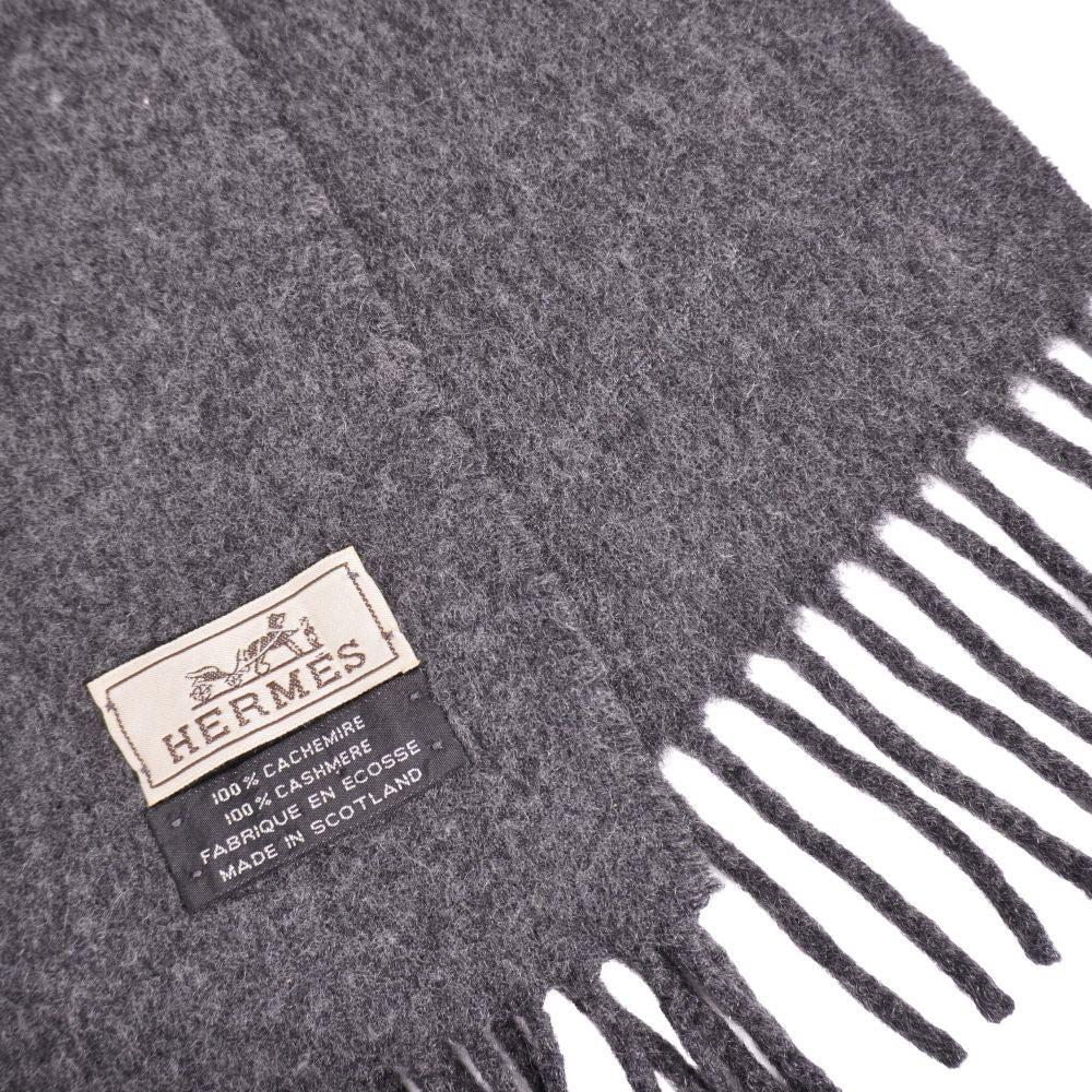 Hermes Scarf Shawl Fringe Cashmere — view 5