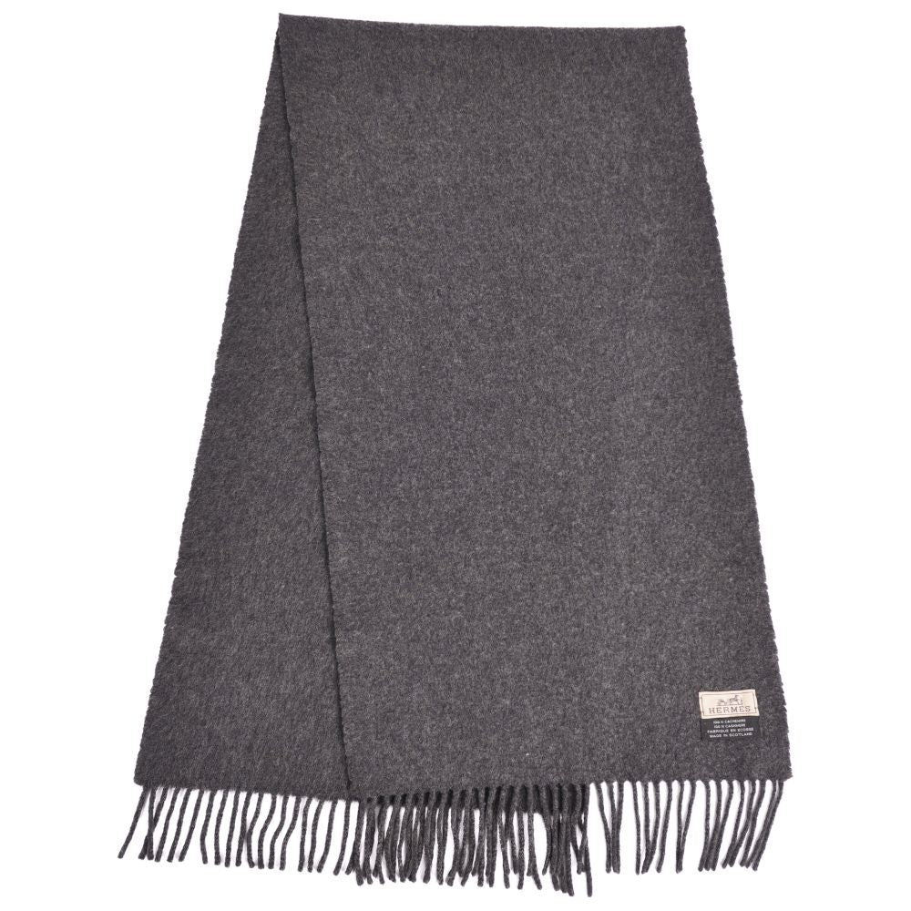 Hermes Scarf Shawl Fringe Cashmere — view 2