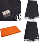 Hermes Scarf Shawl Fringe Cashmere — view 5