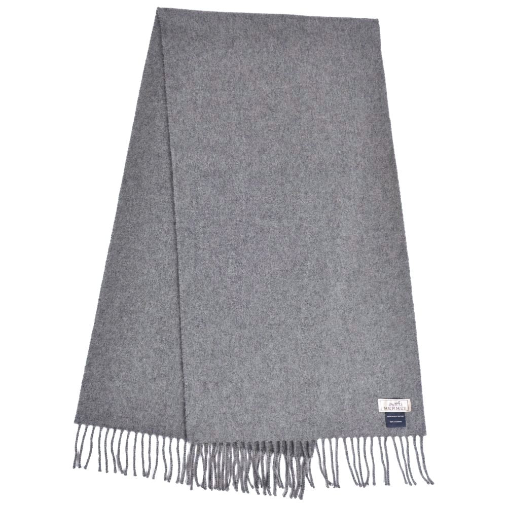 Hermes Scarf Shawl Fringe Cashmere — view 2