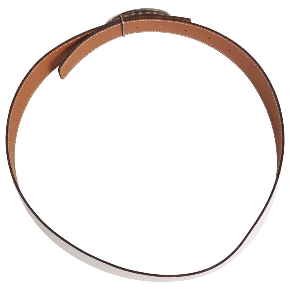 Hermes Belt Leather Reversible Evelyne Logo — view 5