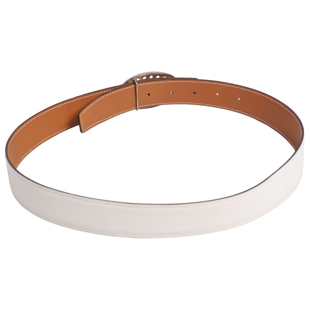 Hermes Belt Leather Reversible Evelyne Logo — view 4