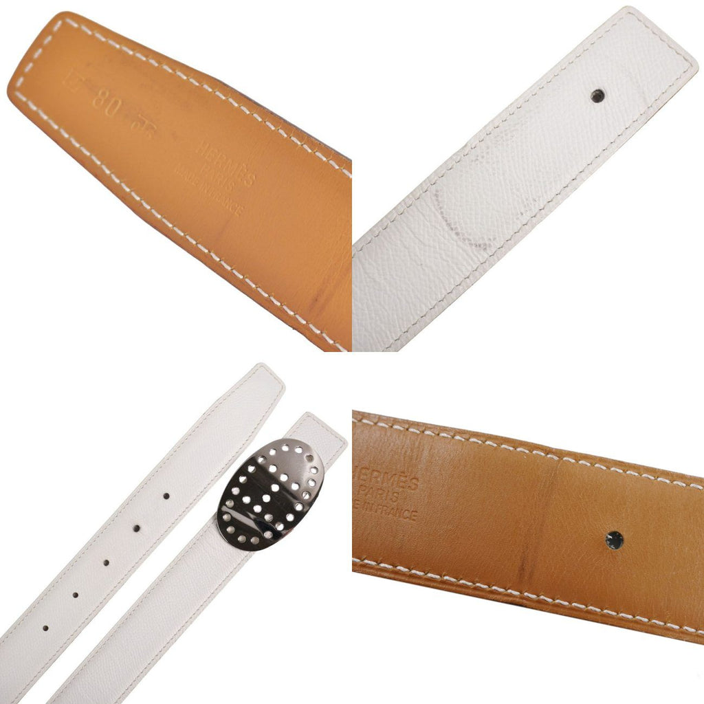 Hermes Belt Leather Reversible Evelyne Logo — view 6