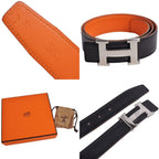 Hermes Belt Leather Logo Consta — view 6