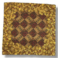 Chanel Scarf Silk Medal Pattern Gripoix Style Logo Brown