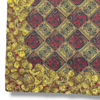 Chanel Scarf Silk Medal Pattern Gripoix Style Logo Brown — view 4