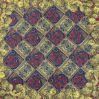 Chanel Scarf Silk Medal Pattern Gripoix Style Logo Brown — view 6
