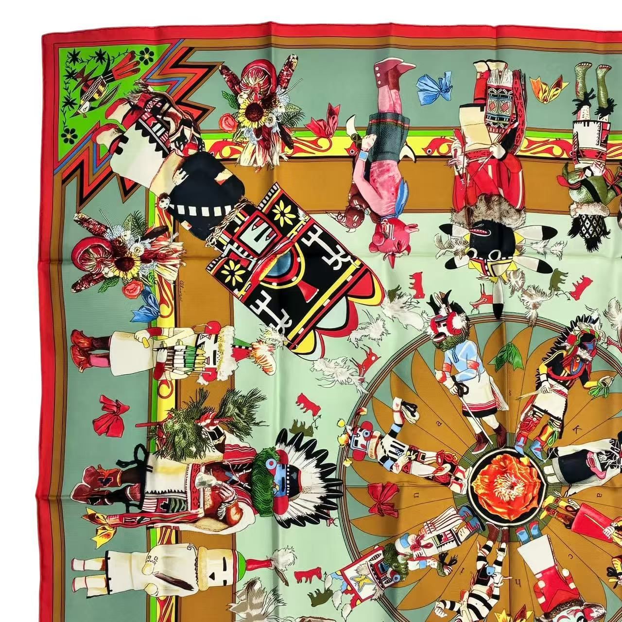 Hermes Scarf Silk Kachinas