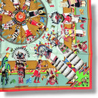 Hermes Scarf Silk Kachinas