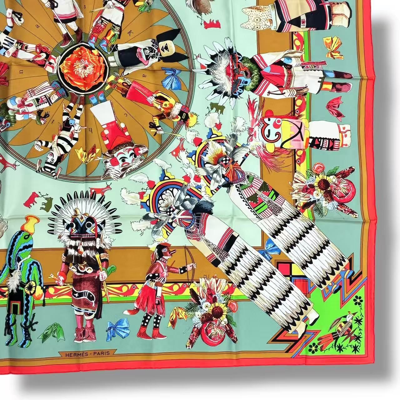 Hermes Scarf Silk Kachinas