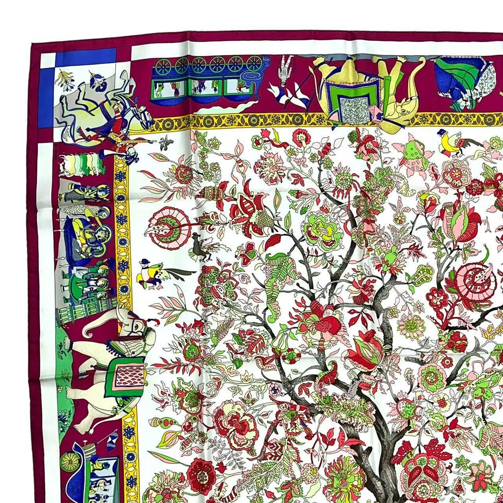 Hermes Scarf Silk Fantaisies Indiennes Dazzling India Multicolor — view 2
